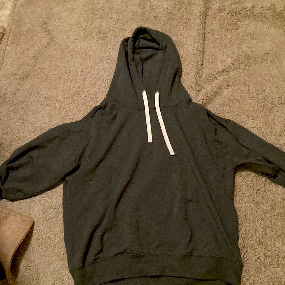 Forest green hooded sweatshirt